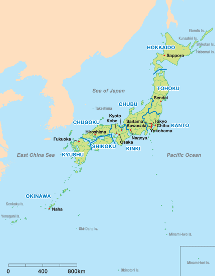 Mapa de Japón